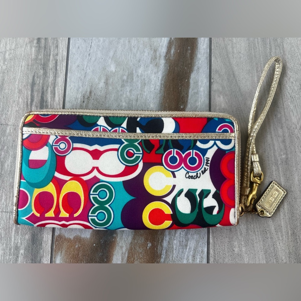 Coach Multicolor Wristlet - Picture 2 of 4